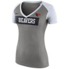 Women's Nike Oregon State Beavers Football Top, Size: Large, Dark Grey
