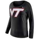 Women's Nike Virginia Tech Hokies Tailgate Long-sleeve Top, Size: Xl, Black
