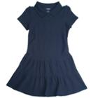 Girls 4-6x French Toast School Uniform Pique Polo Dress, Girl's, Size: 6-6x, Blue (navy)