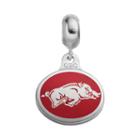Fiora Sterling Silver Arkansas Razorbacks Logo Charm, Women's, Multicolor