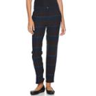 Women's Woolrich Richville Plaid Slim Wool Pants, Size: 18, Dark Blue