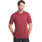 Men's Van Heusen Classic-fit Air Mock-layer Performance Tee, Size: Medium, Brt Pink