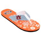 Women's Auburn Tigers Floral Flip Flop Sandals, Size: Small, Multi