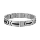 Lynx Stainless Steel Cable Bracelet - Men, Black