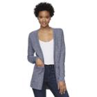 Juniors' So&reg; Open Long Sleeve Cardigan, Girl's, Size: Xl, Blue
