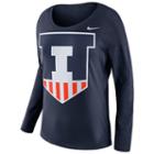 Women's Nike Illinois Fighting Illini Tailgate Long-sleeve Top, Size: Large, Blue (navy)