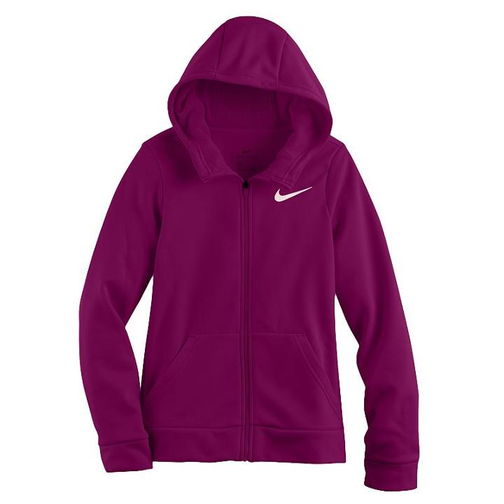 Girls 7-16 Nike Therma Fleece-lined Training Hoodie, Size: Medium, Purple Oth