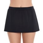 Women's Upstream Solid Skirtini Bottoms, Size: 14, Black