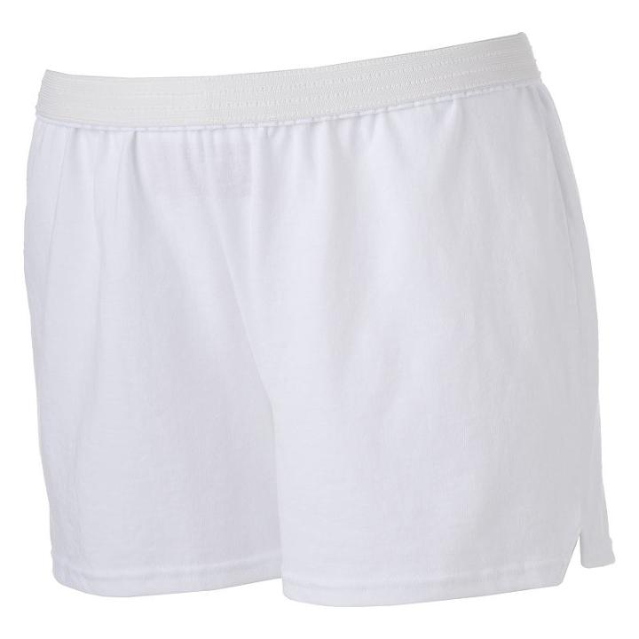 Juniors' Plus Size Soffe Curves Classic Shorts, Teens, Size: 2xl, White