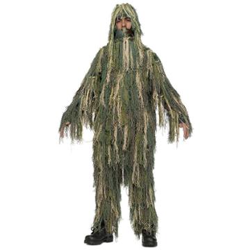 Ghillie Suit Costume - Kids, Men's, Size: Large, Green