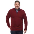 Big & Tall Izod Advantage Regular-fit Stretch Performance Fleece Quarter-zip Pullover, Men's, Size: 3xb, Light Red