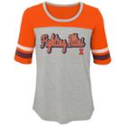 Girls 7-16 Illinois Fighting Illini Fan-tastic Tee, Size: M 10-12, Grey