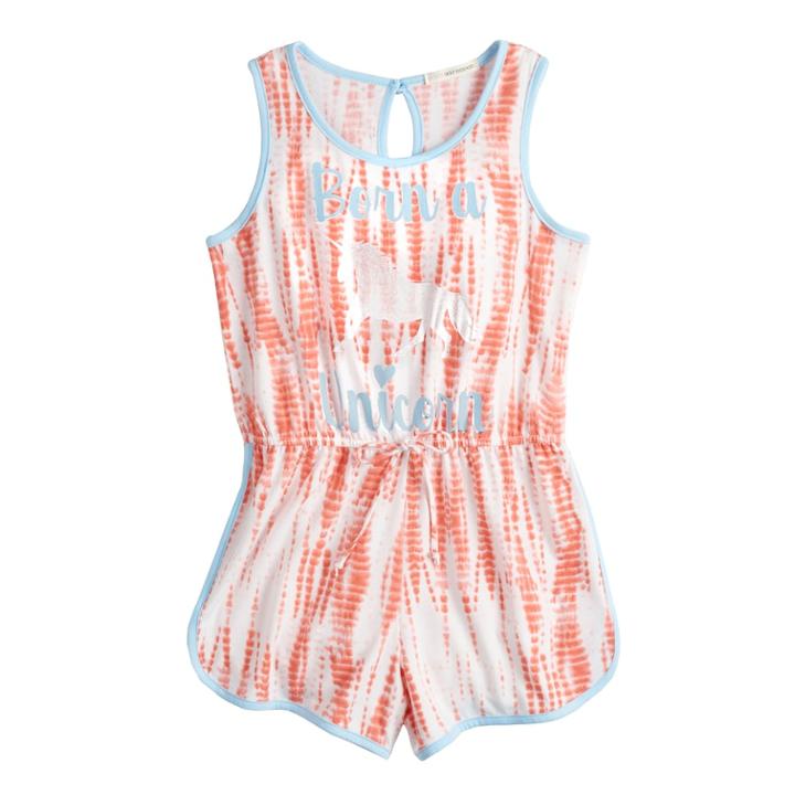 Girls 7-16 Self Esteem Tank Romper, Size: Medium, White
