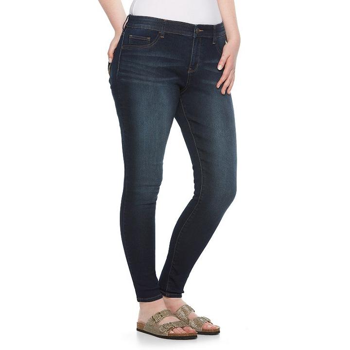 Juniors' Plus Size So&reg; Faded Knit Jeggings, Girl's, Size: 22 W, Oxford