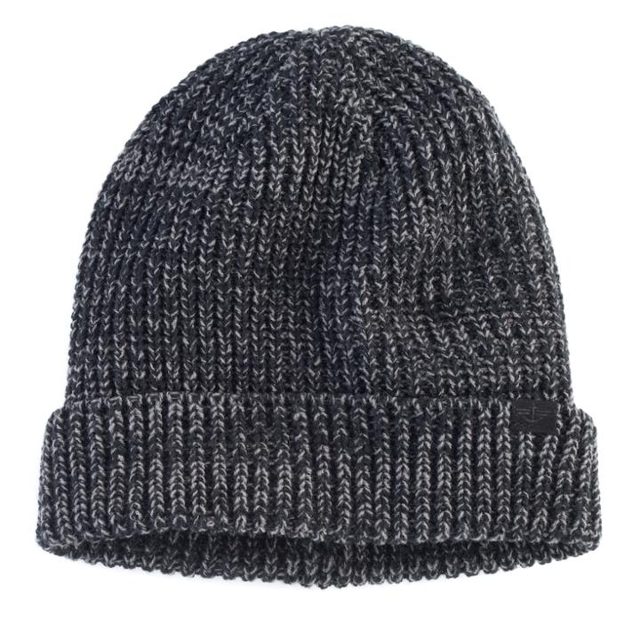 Men's Dockers&reg; Marled Yarn Knit Beanie With Plush Lining, Black