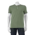 Men's Sonoma Goods For Life&trade; Everyday Henley, Size: Medium, Lt Green