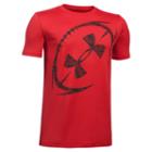 Boys 8-20 Under Armour Football Logo Tee, Boy's, Size: Small, Dark Red