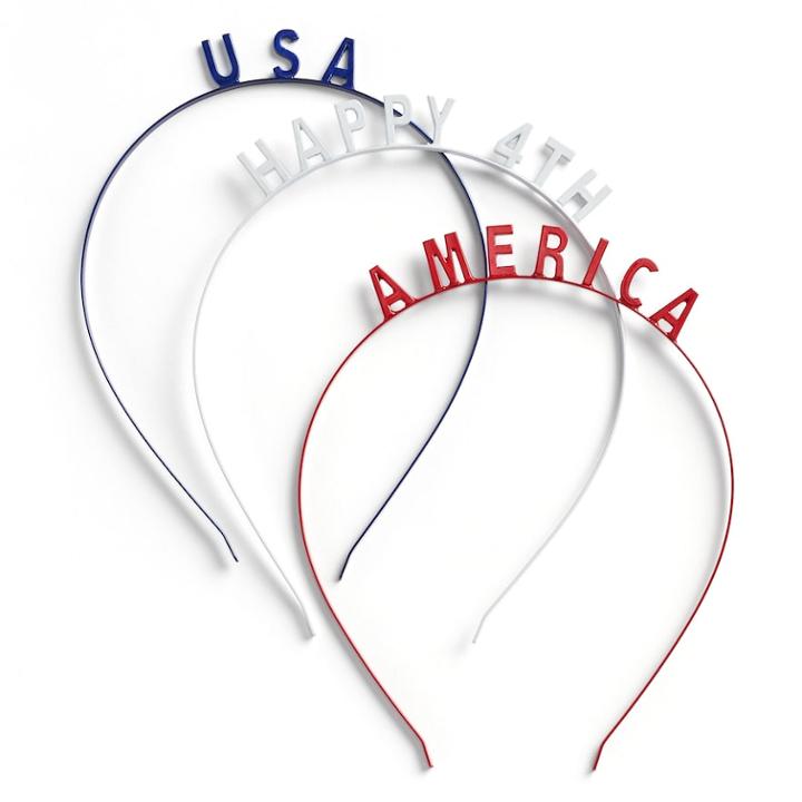 3-pack Patriotic Headbands, Women's, Multicolor