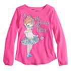 Disney's Fancy Nancy Girls 4-10 Long-sleeve Glittery Graphic Tee By Jumping Beans&reg;, Size: 7, Med Red
