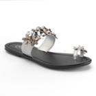 Candie's&reg; Floral Strap Sandals, Women's, Size: Medium, Black