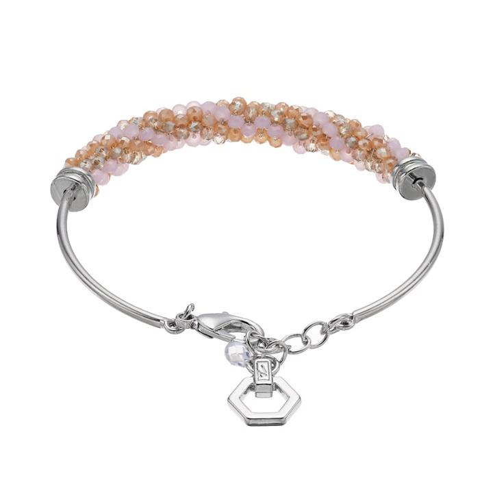 Simply Vera Vera Wang Beaded Bangle Bracelet, Women's, Light Pink