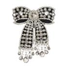 Simply Vera Vera Wang Fringe Bow Pin, Women's, Med Grey