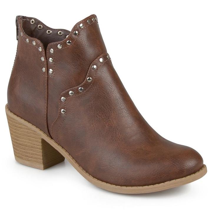 Journee Collection Krisla Women's Ankle Boots, Girl's, Size: 8.5, Brown