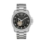 Wittnauer Men's Crystal Stainless Steel Automatic Chronograph Skeleton Watch - Wn3029, Grey