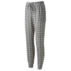 Women's French Laundry Print Jogger Pants, Size: Xl, Lt Beige