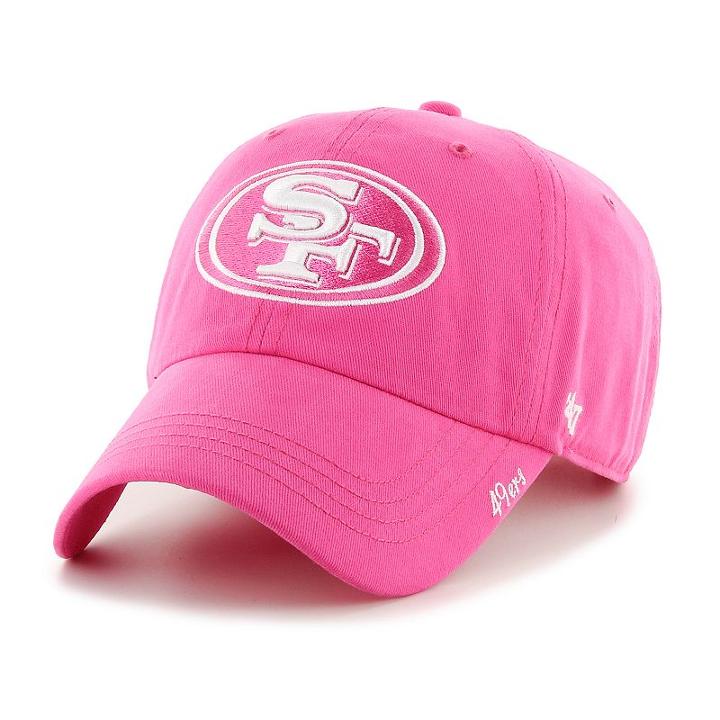 Women's '47 Brand San Francisco 49ers Miata Clean Up Adjustable Cap, Pink