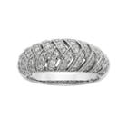 3/8 Carat T.w. Igl Certified Diamond 14k White Gold Art Deco Wedding Ring, Women's, Size: 6.50