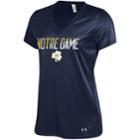 Women's Under Armour Notre Dame Fighting Irish Tech Tee, Size: Medium, Blue (navy)