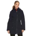 Women's Braetan Long Hooded Quilted Jacket, Size: Medium, Blue