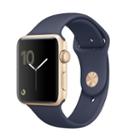 Apple Watch Series 2 (38mm Gold Tone Aluminum With Midnight Blue Sport Band), Dark Blue