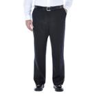 Big & Tall Haggar Premium Stretch No-iron Khaki Flat-front Pants, Men's, Size: 50x32, Black
