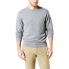 Men's Dockers&reg; Classic-fit Solid Heathered Crewneck Sweater, Size: Large, Grey