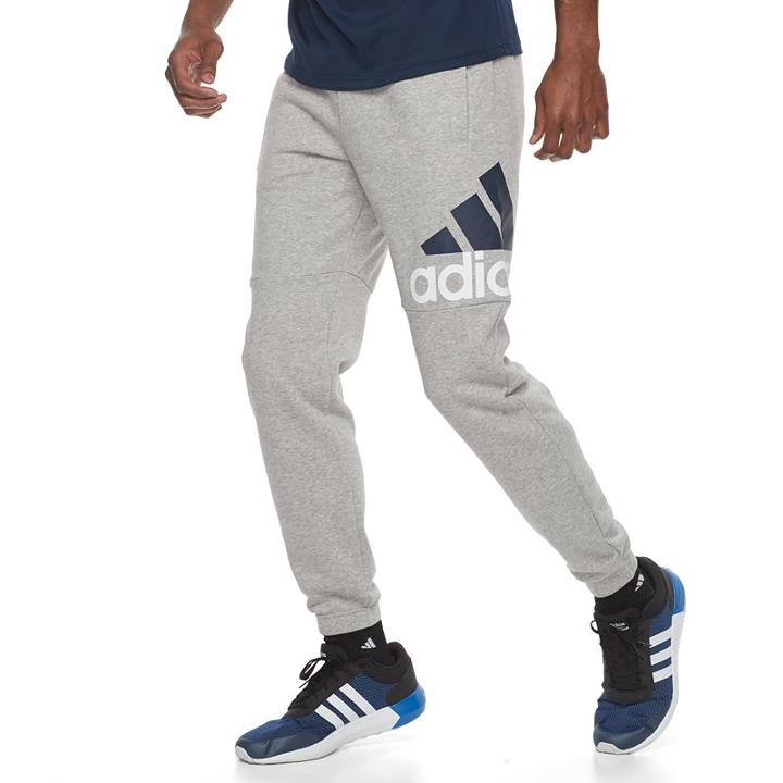 Men's Adidas French Terry Sweatpants, Size: Small, Med Grey