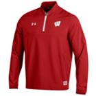 Men's Under Armour Wisconsin Badgers Cage Pullover Jacket, Size: Small, Multicolor