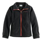 Baby Girl Columbia Three Lakes Fleece Jacket, Size: 3-6 Months, Grey (charcoal)