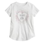 Girls 4-6x Jumping Beans&reg; Embellished Graphic Tee, Size: 7, White