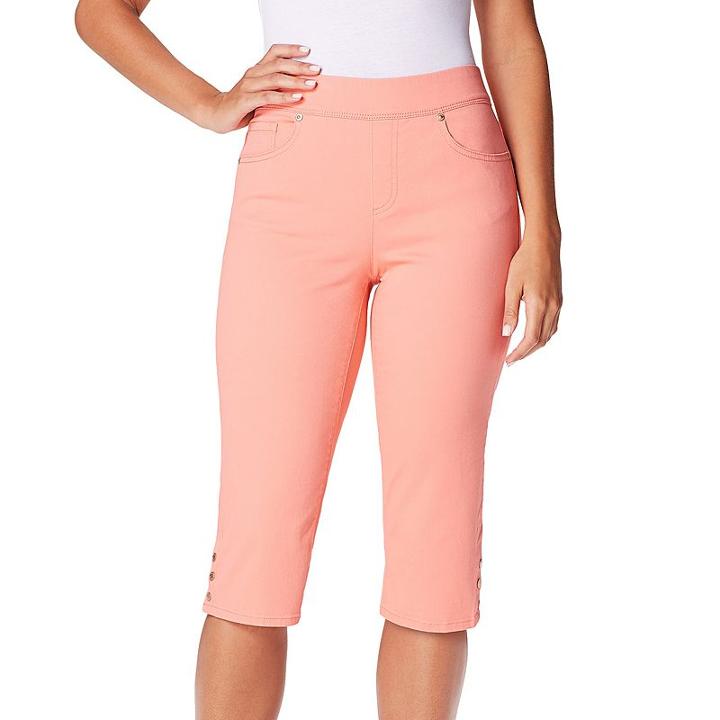 Women's Gloria Vanderbilt Avery Skimmer Pants, Size: 16, Lt Orange