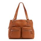 R & R Leather Zip Pocket Leather Tote, Women's, Clrs