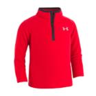 Boys 4-7 Under Armour 1/4-zip Pullover Fleece Top, Size: 4, Red