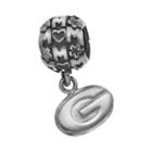 Dayna U Sterling Silver Georgia Bulldogs Team Logo Mom Charm, Women's, Grey