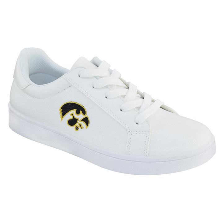 Women's Iowa Hawkeyes Jackie Shoes, Size: 7, White