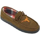 Men's Texas Longhorns Microsuede Moccasins, Size: 11, Brown