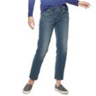 Women's Sonoma Goods For Life&trade; Slim Boyfriend Jeans, Size: 12 Avg/reg, Med Blue