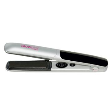 Blow Pro Titanium Flat Iron & Travel Hair Products Smoothing Kit Set, Silver