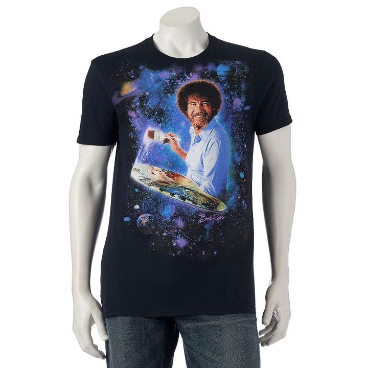 Men's Bob Ross Tee, Size: Small, Black