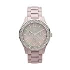 Jennifer Lopez Women's Crystal Ceramic Chronograph Watch, Grey